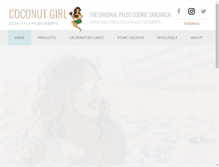 Tablet Screenshot of coconutgirlicecream.com